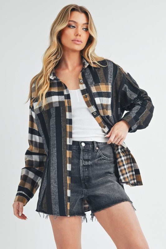 Lena Plaid Flannel Shirt